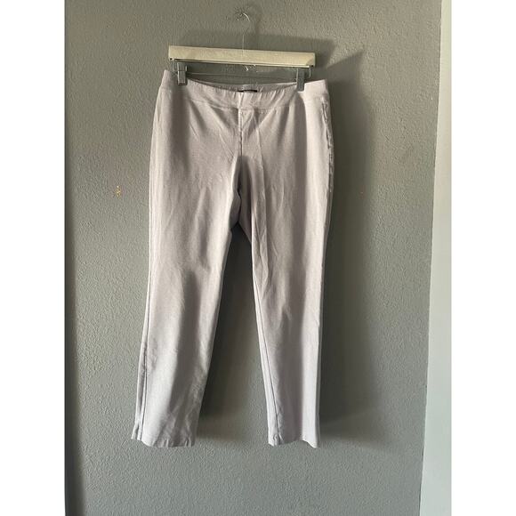 Eileen Fisher Stretch Crepe Slim Ankle Pants - Picture 2 of 6